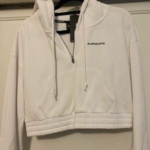 HOLD Alphalete White Hoodie (NWT) Medium HOLD